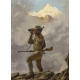 Tableau "Chasseur" signé R. GUATELLI