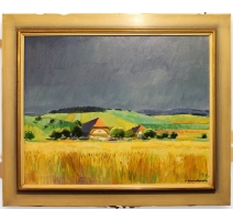Tableau "Ferme bernoise" signé A. NEUENSCHWANDER
