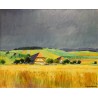 Paintings | Painting entitled ‘Bernese Farm’ by A. NEUENSCHWANDER, Moinat SA  – Antiques and home décor