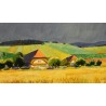 Paintings | Painting entitled ‘Bernese Farm’ by A. NEUENSCHWANDER, Moinat SA  – Antiques and home décor