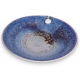 Assiette en céramique bleue par Willy DOUGOUD