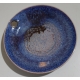Assiette en céramique bleue par Willy DOUGOUD