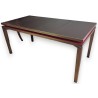  Table basse en bronze plateau en cuir noir sur  Moinat SA  - Antiquités décoration