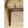 Chaise Louis XVI à dossier carré