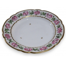 Assiette à dessert en porcelaine de Nyon "Roses"