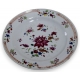 Assiette en porcelaine chinoise "Fleurs" (cheveu)