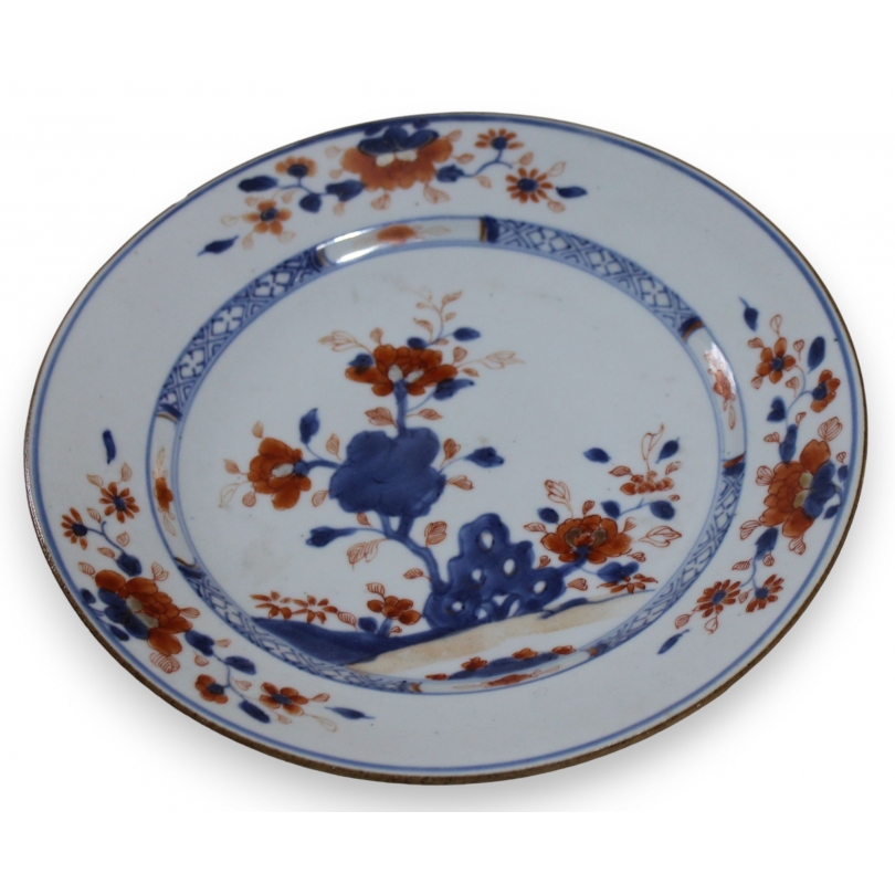 Assiette en porcelaine chinoise "Fleurs"