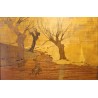  Panneau marqueté "Paysage" sur  Moinat SA  - Antiquités décoration