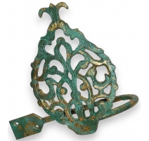 Embrasse "Ananas" en laiton vert