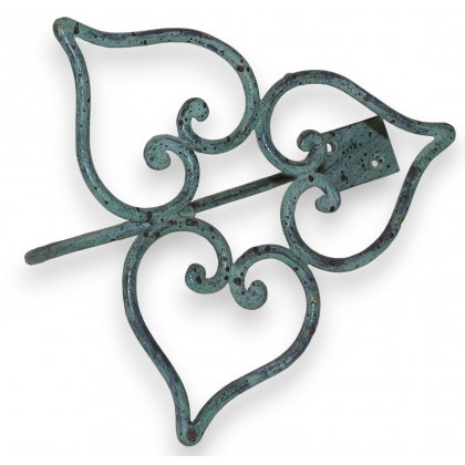 Embrasse \"3 coeurs\" en laiton vert