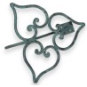 Green brass ‘3 hearts’ brooch from Moinat SA – Antiques and home décor
