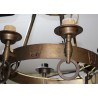 Lustre couronne en laiton à 6 lumières