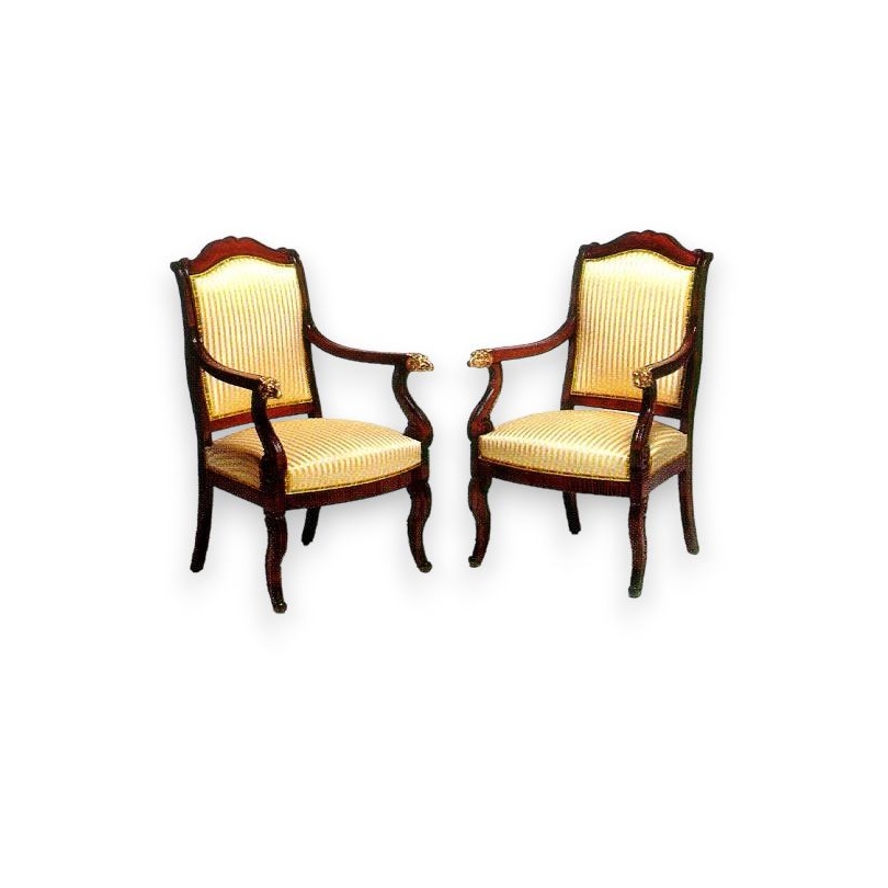 Pair of Empire armchairs