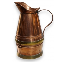 Pot à eau en cuivre et laiton