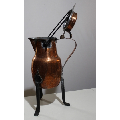 Large copper and wrought-iron coquemard at  Moinat SA  - Antiques and home décor