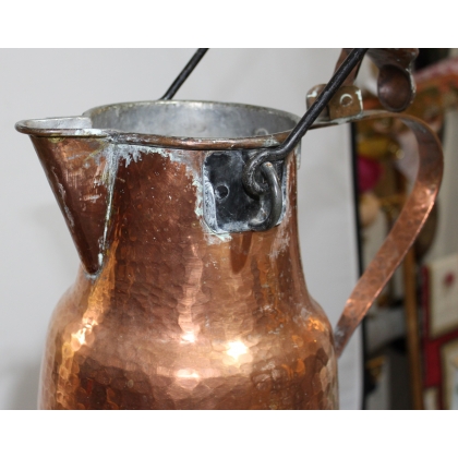 Large copper and wrought-iron coquemard at  Moinat SA  - Antiques and home décor