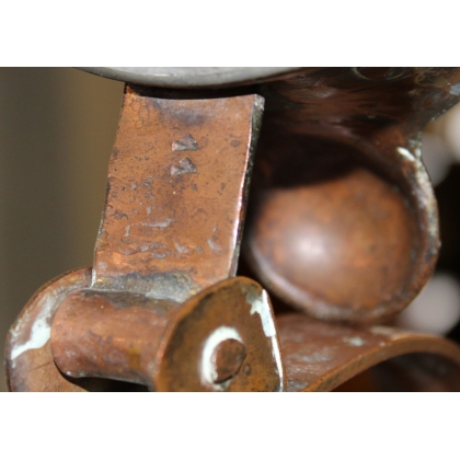 Large copper and wrought-iron coquemard at  Moinat SA  - Antiques and home décor