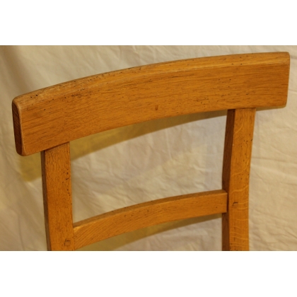 Solid light oak chair at  Moinat SA  - Antiques and home décor