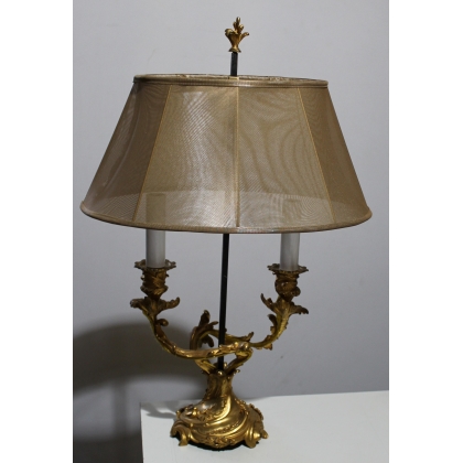  Paire de Bougeoirs Louis XV à 2 lumières sur  Moinat SA  - Antiquités décoration