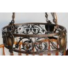 Wrought-iron and bronze chandelier at  Moinat SA  - Antiques and home décor
