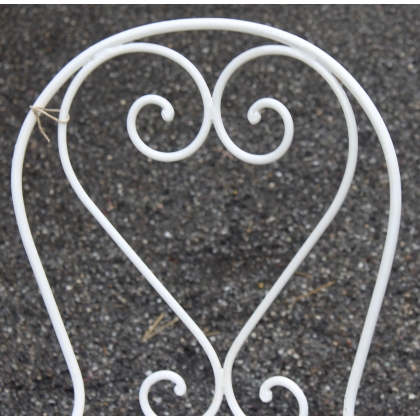 White wrought-iron VINCENNES chair from Moinat SA – Antiques and home décor