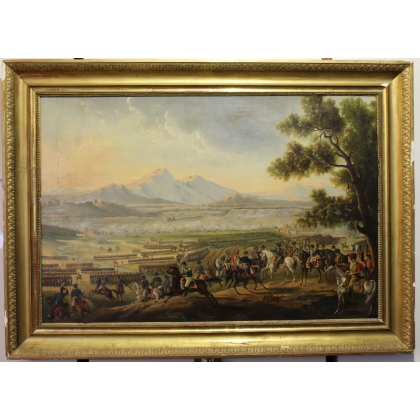 Paintings | Painting: ‘Napoleonic Battle’ by Moinat SA  – Antiques and home décor