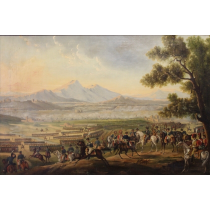 Paintings | Painting: ‘Napoleonic Battle’ by Moinat SA  – Antiques and home décor