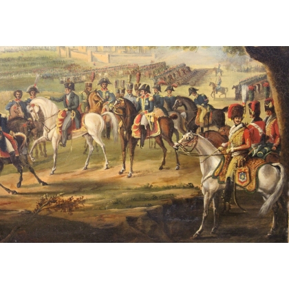 Paintings | Painting: ‘Napoleonic Battle’ by Moinat SA  – Antiques and home décor