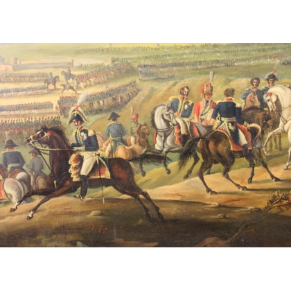 Paintings | Painting: ‘Napoleonic Battle’ by Moinat SA  – Antiques and home décor