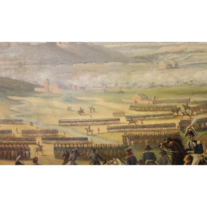 Paintings | Painting: ‘Napoleonic Battle’ by Moinat SA  – Antiques and home décor