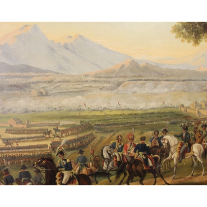 Paintings | Painting: ‘Napoleonic Battle’ by Moinat SA  – Antiques and home décor
