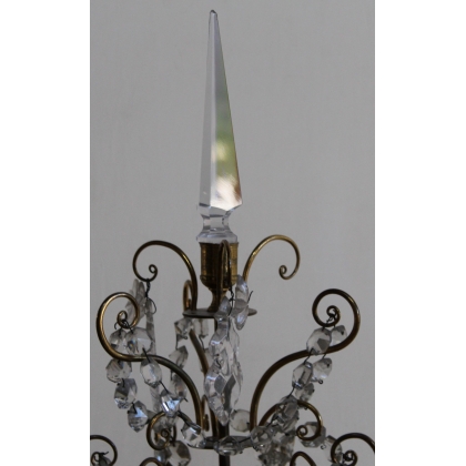 A pair of six-light candelabra in gilded bronze by  Moinat SA  - Antiques and home décor