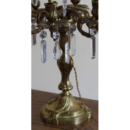 A pair of six-light candelabra in gilded bronze by  Moinat SA  - Antiques and home décor