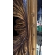 Grand miroir, cadre en bois sculpté doré