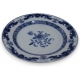 Assiette en porcelaine bleu blanc