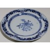 Assiette en porcelaine bleu blanc