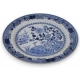 Assiette en porcelaine bleu blanc