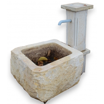 Fountain featuring a Jura stone goat from Moinat SA – Antiques and home décor