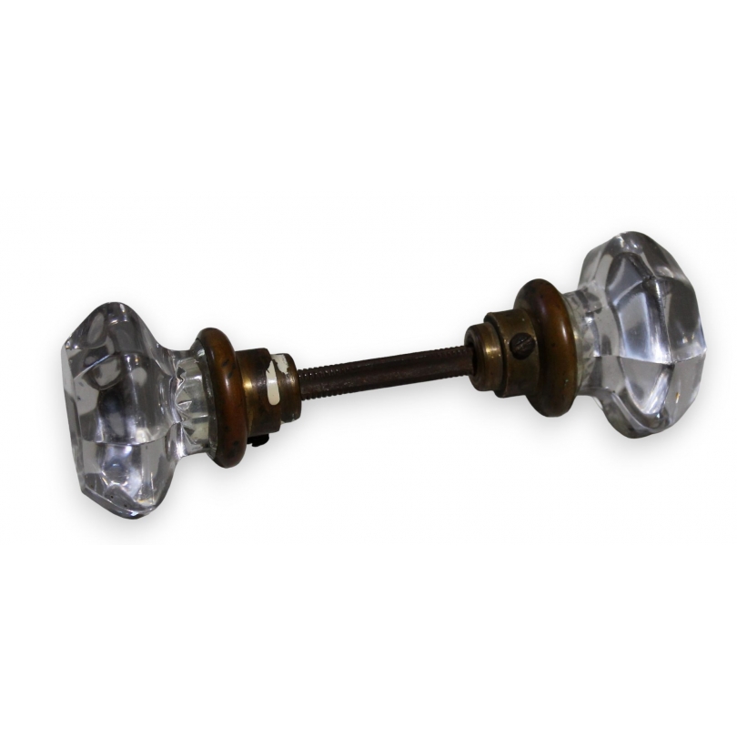 Pair of glass and brass door handles from  Moinat SA  - Antiques and home décor