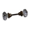 Pair of glass and brass door handles from  Moinat SA  - Antiques and home décor