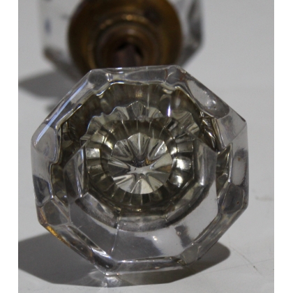Pair of glass and brass door handles from  Moinat SA  - Antiques and home décor