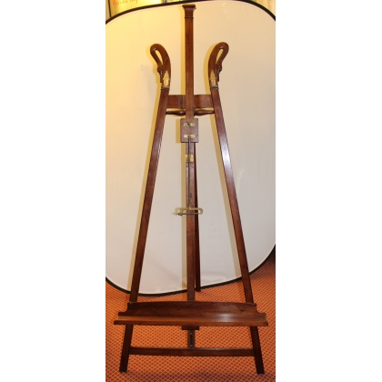 Empire-style mahogany easel with swan-neck legs at  Moinat SA  - Antiques and home décor