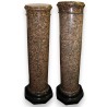  Paire de colonnes monumentales en granit rose sur  Moinat SA  - Antiquités décoration