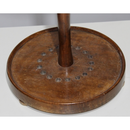 Round walnut rod holder for 18 rods at  Moinat SA  - Antiques and home décor