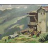 Paintings | Oil on panel, ‘Valais’, signed AF DUPLAIN Moinat SA  – Antiques and home décor