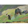 Paintings | Oil on panel, ‘Valais’, signed AF DUPLAIN Moinat SA  – Antiques and home décor