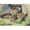 Paintings | Oil on panel, ‘Valais’, signed AF DUPLAIN Moinat SA  – Antiques and home décor