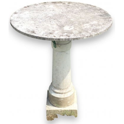 Round stone side table at  Moinat SA  - Antiques and home décor