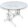  Table ronde en fer forgé pliante sur  Moinat SA  - Antiquités décoration