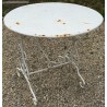  Table ronde en fer forgé pliante sur  Moinat SA  - Antiquités décoration